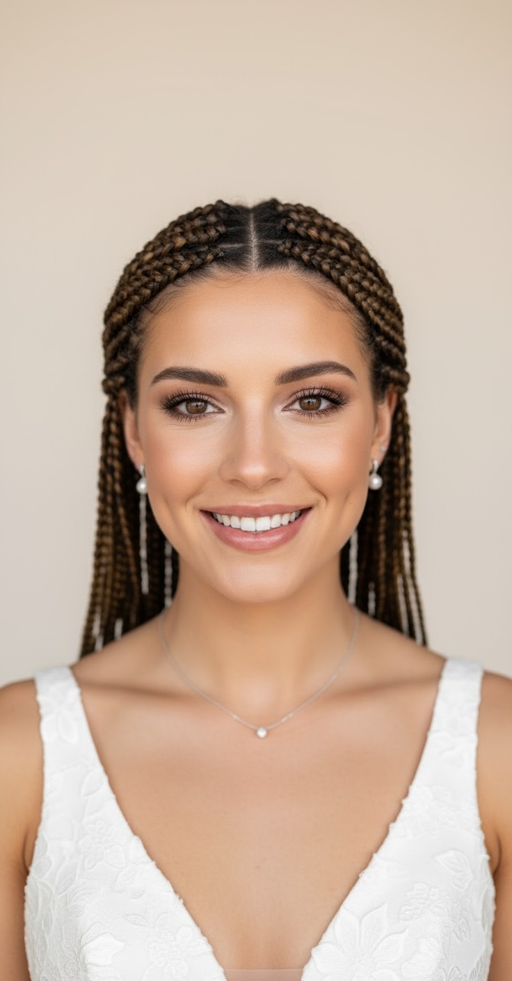 After Medium Sized Box Braids